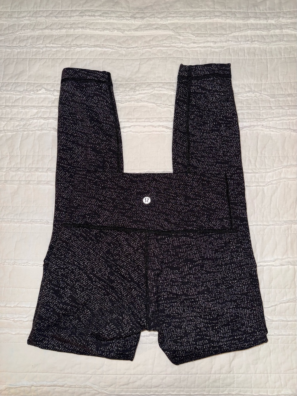 lululemon black patterned ankle pant